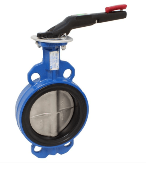 Butterfly valve disc butterfly valve DN250, PN10/16, construction length EN558-20, GGG-40/NBR/Stainless steel 1.4408, ISO 5211