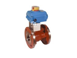 Ball valve-VO, DN25, with drive NE05 GG-25, PTFE/NBR/Ms-hartv., 230V50Hz, 14s