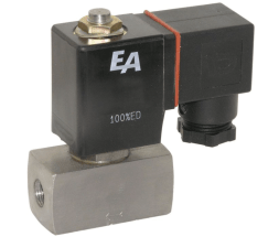 Solenoid valve, 2/2-Magnetventil, G1/4&quot;, DN3, 24VDC, Edel./FKM, DC=0-8bar, direktgesteuert