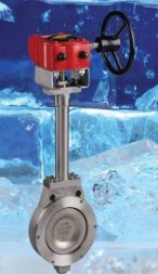 Bray rotary disc shutter with center/eye (CS/SS/RPTFE) PN16 with manual gearbox (DN150 PN16 with manual gearbox)