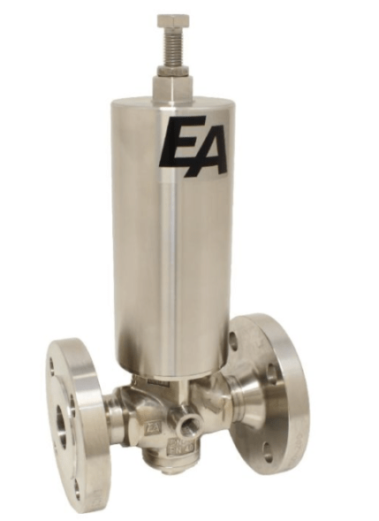 The Kolbendruckmin gearbox., DN25, Noble./EPDM, FL,Tmax.:180°C, Inlet pressure: max.25bar, outlet pressure: 1-3.5bar