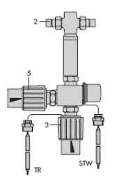 Клапан Globe Valve 2436 G1 PN25 Kvs:5 Var-ID1096406 2430K thermostat Var-ID 1045852 (1085771)