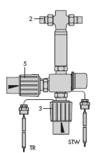 Клапан Globe Valve 2436 G1 PN25 Kvs:5 Var-ID1096406 2430K thermostat Var-ID 1045852 (1085771) 