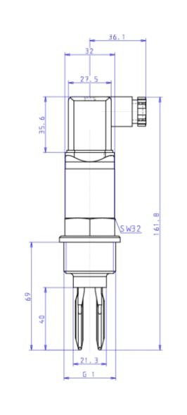 Vibration alarm of the limit level (555298)