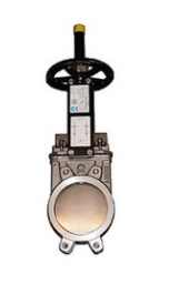 Gate valve CMO, GL series, DN0150, PN10, steering wheel, retractable stem, housing GJS-500-7 (GGG50), knife AISI304, seat seal Natural Rubber