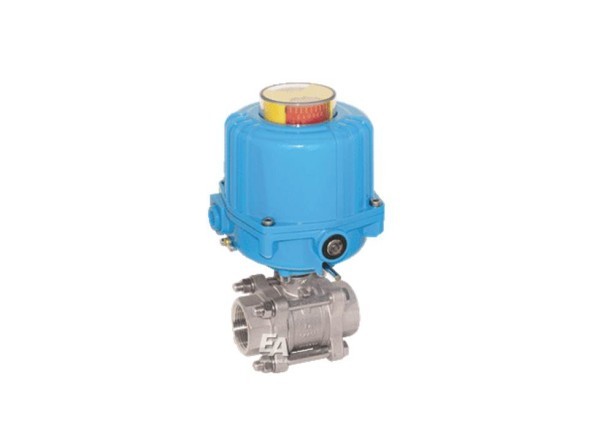 Ball valve-ZA, 3/4&amp;quot;, with drive-NE03 stainless steel. steel/PTFE-FKM, 24V DC, time. srab. 7sec