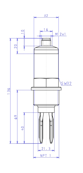 Vibration alarm of the limit level (557155)