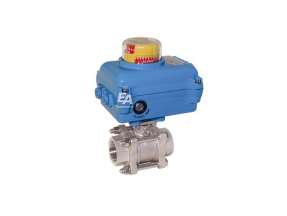 Ball valve-ZA, 3/4&amp;quot;, with drive-NE05 stainless steel. steel/PTFE-FKM, 24V DC, time. crab. ca. 8sec