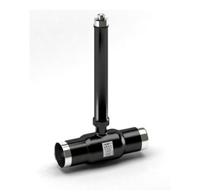 ksh.CPU XXX.25.02 PP N=Ball valve n /passage.  LD PN25, Steel 20 /Stainless steel. 1.4308/PTFE steel, quarrel /quarrel, rod length