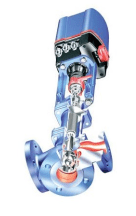 Control valve 35.453 ARI-STEVI 3-way section.PN40 1.0619+N with PREMIO drive flange (DN100 PREMIO5.0kN)