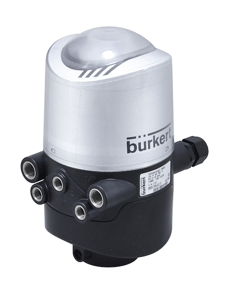 Control head for direct-flow hygienic valves (196468)