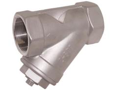 مصفاة مصفاة 3/4 " ، بن 40 ، الفولاذ المقاوم للصدأ 1.4408 ، مصفاة 1.4301 ، مصفاة غرامة 0.25 مللي متر ، الطول الكلي: 80 مللي متر