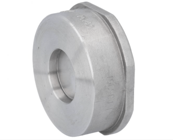Check valve Scheiben-Rückschlagventil DN40, PN6-40, Edelstahl 1.4408/PTFE, max. 40bar