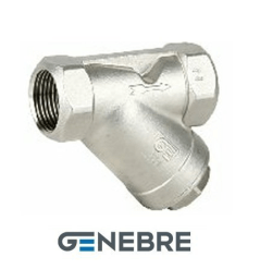 GENEBRE 2460 05 DN020 PN40 mesh filter, housing - AISI316 (CF8M), mesh - AISI316 (CF8M), cell - 1 mm, BP/BP, BSPT thread