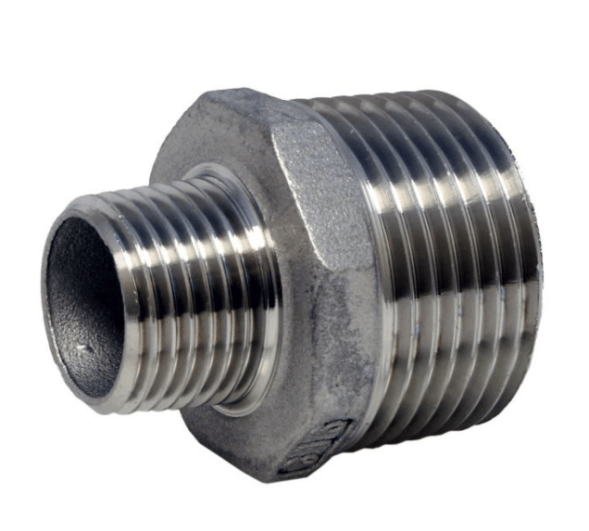 Doppelnippel red adapter.(konisch) 3/4&amp;quot; - 3/8&amp;quot; (DIN2999), Edelstahl 1.4408