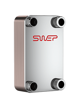 B120TNx90/1P-SC-S 4x1 1/2&amp;quot; Plate Brazed Heat Exchanger Swep