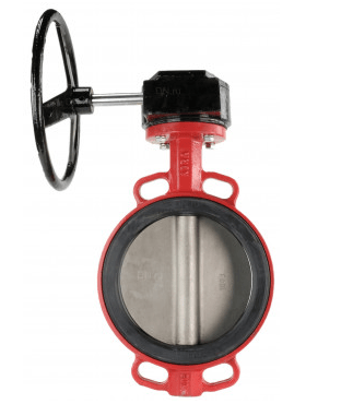 Rotary shutter ABRA BUV-VF866D400G DN400 Ru16 EPDM with gearbox