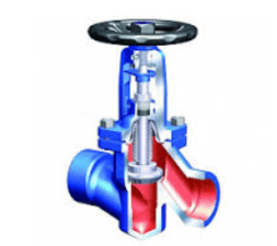 Shut-off valve 35.040 ARI-FABA-Plus , with bevel. posad. PN40, cast steel 1.0619 (PN 40, DN 100)