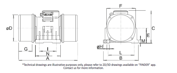 الاهتزاز موتور الوسادة سبس - 50 35.0 ب