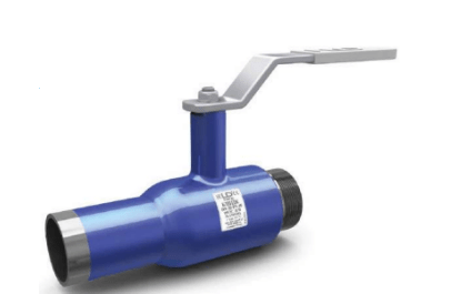 KSH.Ts.K.0.XXX.40.02 PP Ball valve n/pass. LD PN40, Steel 20 /Stainless steel. 1.4308 /PTFE steel, thread/welding