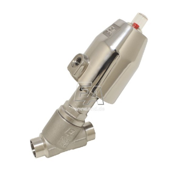 Pneumatic valve, DN32, SK63-Ed., OS-HY stainless steel. steel/PTFE