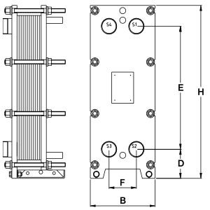 Plate heat exchanger Tranter GX-007PI