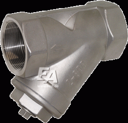 Filter 3" PN40, housing: stainless steel. steel 1.4408 sieve: 1.4301, cell size 0.6mm r/r