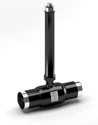 KSH.Ts.P.XXX.40.02 PP N=Ball valve PN40, Steel 20/1.4308/PTFE, welding/welding, with extension. stock