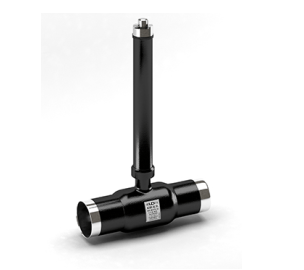 KSH.Ts.P.XXX.40.02 PP N=Ball valve PN40, Steel 20/1.4308/PTFE, welding/welding, with extension. stock