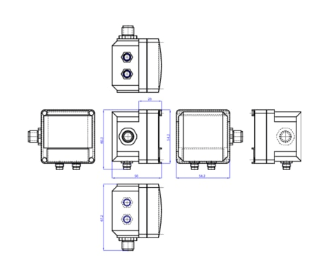 Universal regulator (eControl) for regulating the flow, pressure, level or temperature of liquids (177463)