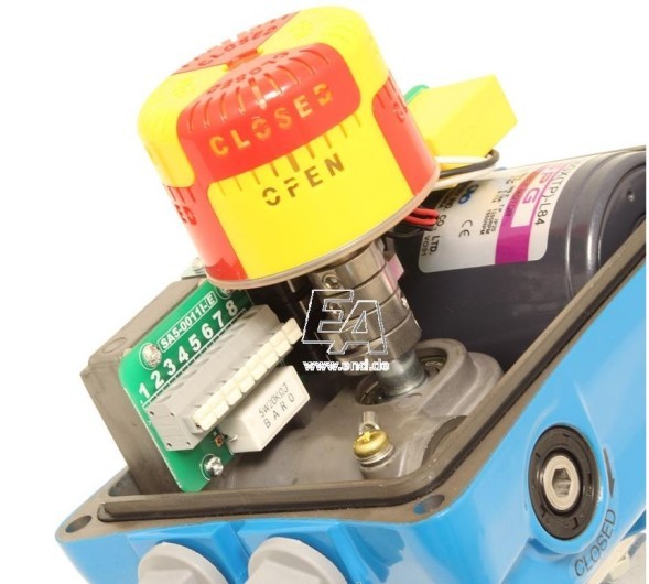 Rotary disc shutter-TA, DN50, with drive NE05 GGG/stainless steel. steel/PTFE24V DC, time. crab. ca. 8sec