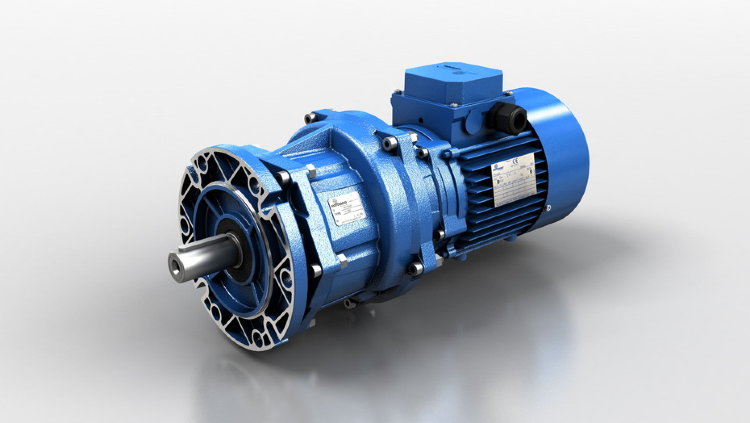 HA52 Cylindrical gear motor Motovario HA52-61,87-0,55/1400 i=61.87 n2=22.6 M2=223 sf=1.3 