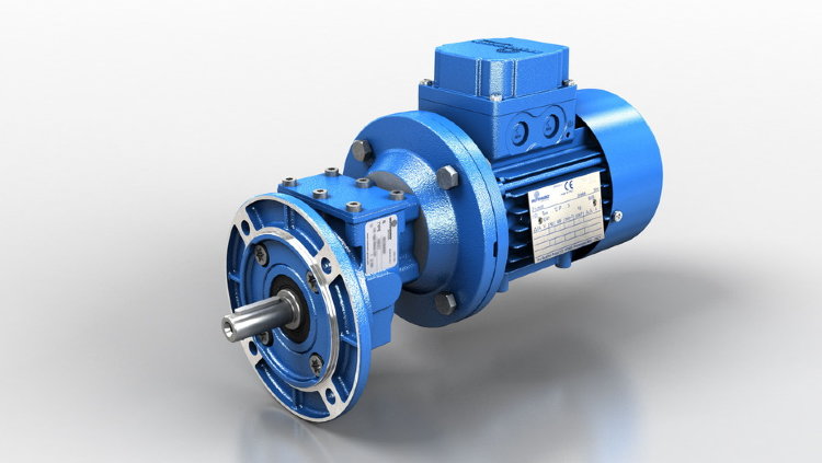 HA52 Cylindrical gear motor Motovario HA52-61,87-0,55/1400 i=61.87 n2=22.6 M2=223 sf=1.3 