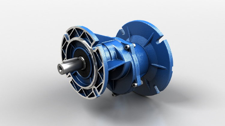 HA52 Cylindrical gear motor Motovario HA52-61,87-0,55/1400 i=61.87 n2=22.6 M2=223 sf=1.3 