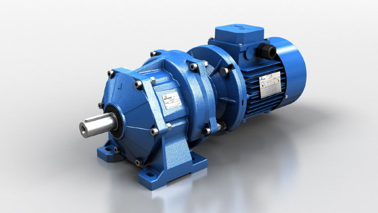 HA52 Cylindrical gear motor Motovario HA52-61,87-0,55/1400 i=61.87 n2=22.6 M2=223 sf=1.3 