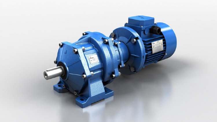 HA52 Cylindrical gear motor Motovario HA52-61,87-0,55/1400 i=61.87 n2=22.6 M2=223 sf=1.3 