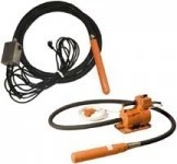 A deep vibrator with a built-in electric motor. IVAI-38 with emergency (sleeve 5m. (10m.) 220 (1 phase)/50