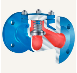 Check valve 34.003 ARI-Checko-V PN25 cast steel - 1.0619+N Tmax=+450oC flanged