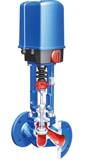 Клапан регулирующий 12.405  ARI-STEVI PN16 с эл/прив PREMIO, EN-GJL-250/EN-JL1040 Тмакс=+300оС ф/ф (DN100 PN16 PREMIO 5.0kN 230В 50Гц.)