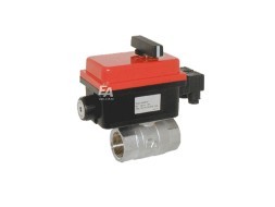 Ball valve-KA, 11/2&quot;, with drive-RT20-007 Ms./PTFE-FKM, 24V AC/DC, time. srab. 7sec