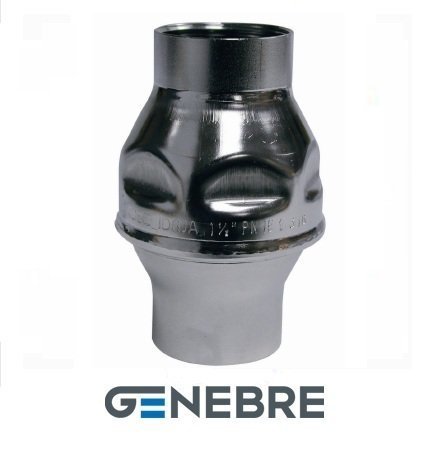 Genebre non-return spring valve (Cronax), PN16, 1.4308 /1.4308 /Viton, external thread