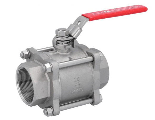Ball valve 2&amp;quot;, PN40, 1.4408/PTFE internal thread, full bore, DIN3202-M3