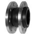 Anti-vibration compensator 500-10, DN080, PN10, housing - EPDM+Nylon, flange - galvanized carbon steel, F/F