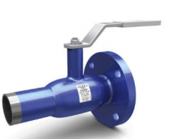 КШ.Ц.К.Energy.ХХХ.40.Н/П.03 СП Кран шаровой с/проходн. PN40, Сталь 09г2с /Нерж. сталь 1.4308 /PTFE, фланец/сварка