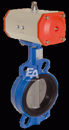 Rotary disc shutter-WA, DN80, EN558-20, GG/NBR/Edel.1.4408, ISO 5211, F05/F07