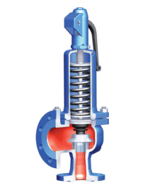 Safety valve, spring-loaded, full-lift, angular, ENJL1040 PN 40/16 flanged (DN25/40 PN 40/16 Pcr=16.0 bar)