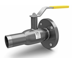 КШ.Ц.К.Ф.ХХХ.40.02 СП Кран шаровой с/проходн. LD DN050 PN40, Сталь 20 /Нерж. сталь 1.4308 /PTFE, фланец/сварка