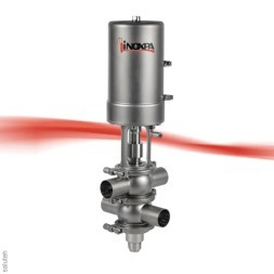 INNOVA P Двухседельный клапан INNOVA тип PB DIN W 316L/EPDM FDA DN40 ACT. T1 A/S NC