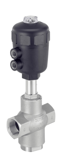 3/2-way pneumatically controlled seat valve of the CLASSIC series (287199)