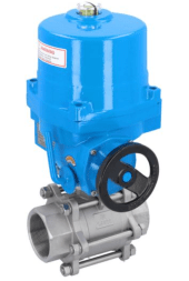 الكرة صمام الكرة صمام-ما ، 21/2 " - أنثى الموضوع ، ميت أنتريب-ن 09 ، الفولاذ المقاوم للصدأ /بتف-فكم ، 230 فولت 50 هرتز ، تشغيل الوقت 17 ثانية.